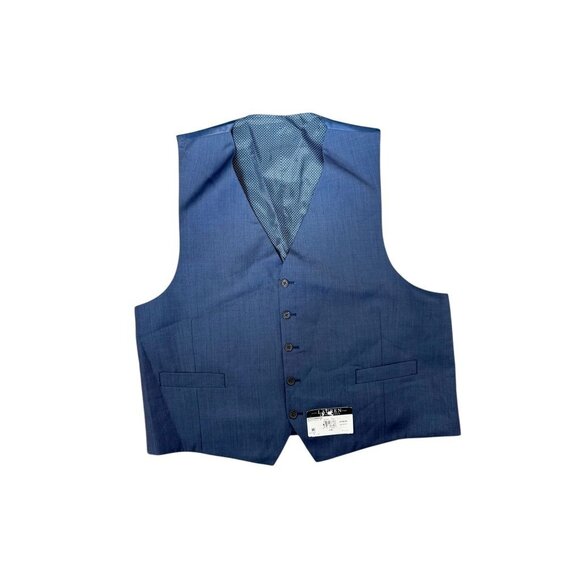 Lauren Ralph Lauren Mens XXL Blue Suit Vest Wool Blend Adjustable Back Strap NWT - Picture 1 of 5